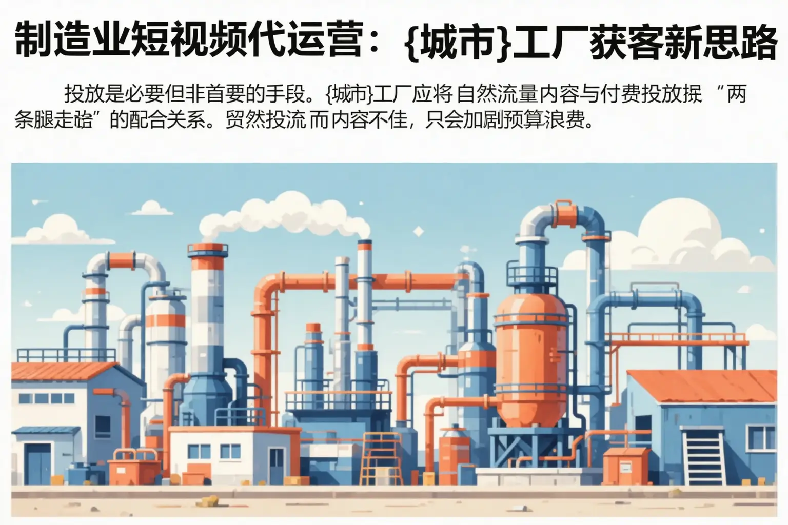 制造业短视频代运营：冷水滩工厂获客新思路